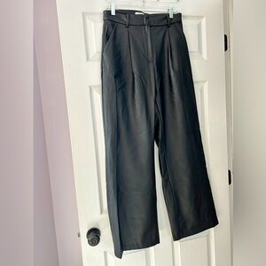 H&M faux leather trouser